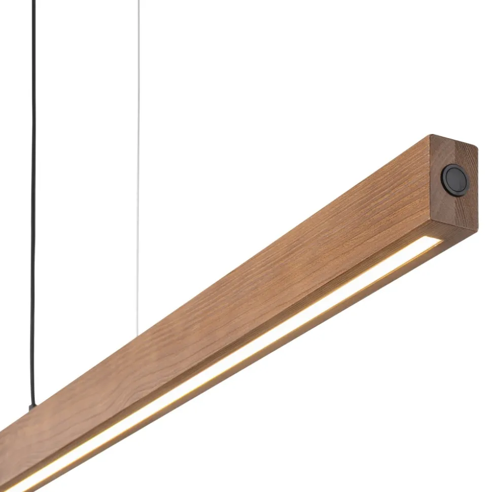 Lampa Wisząca TEO Orzech Drewno 36W LED
