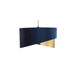 Lampa Wisząca TERCINO Niebieski Złoty Abażur 3xE27 50cm