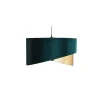 Lampa Wisząca TERCINO Zielony Złoty Abażur 3xE27 50cm
