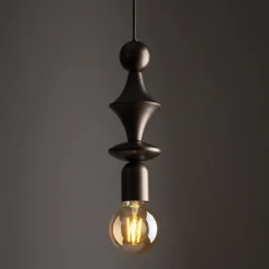 Lampa wisząca TOWER brązowa 1xE27
