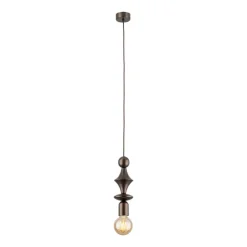 Lampa wisząca TOWER brązowa 1xE27
