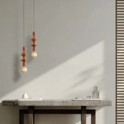 Lampa wisząca TOWER ceglasta 1xE27