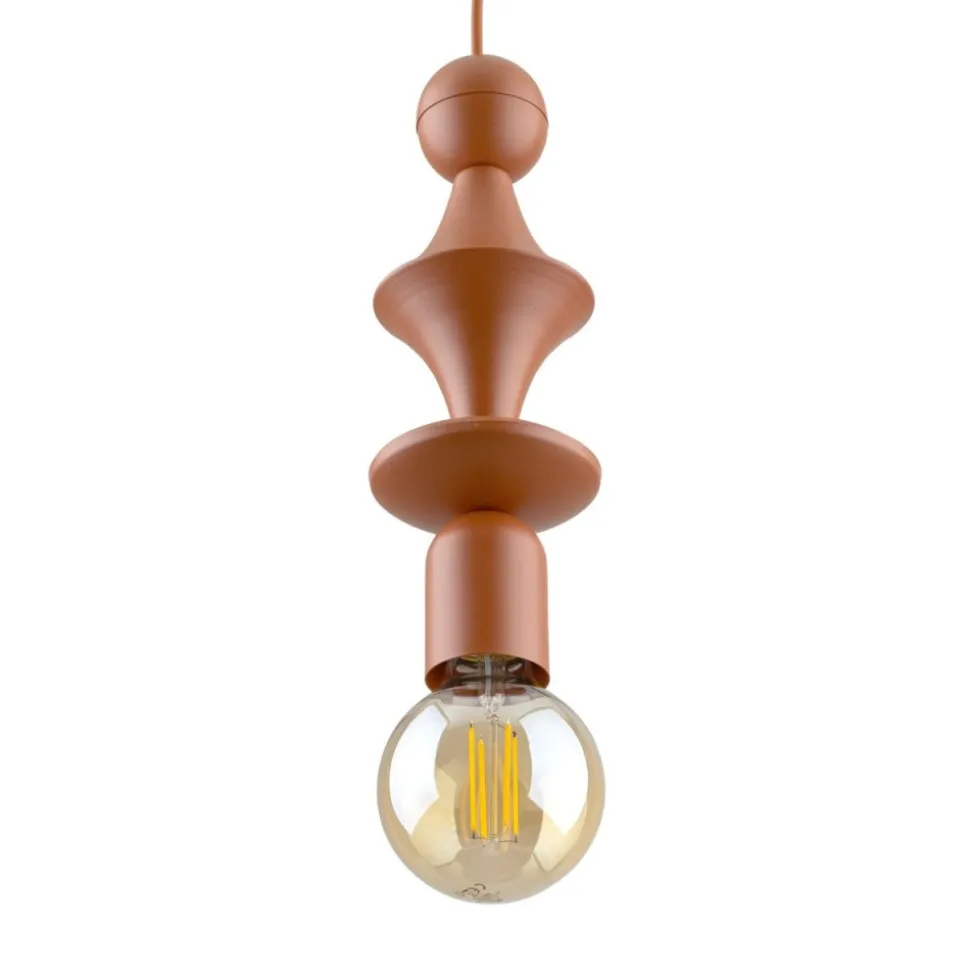 Lampa wisząca TOWER ceglasta 1xE27