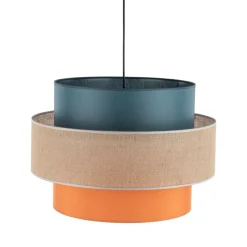 Lampa wisząca TRIO czarna multikolor 1xE27