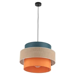 Lampa wisząca TRIO czarna multikolor 1xE27