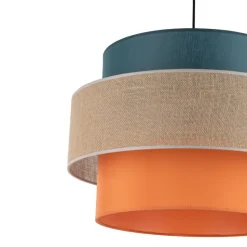 Lampa wisząca TRIO czarna multikolor 1xE27