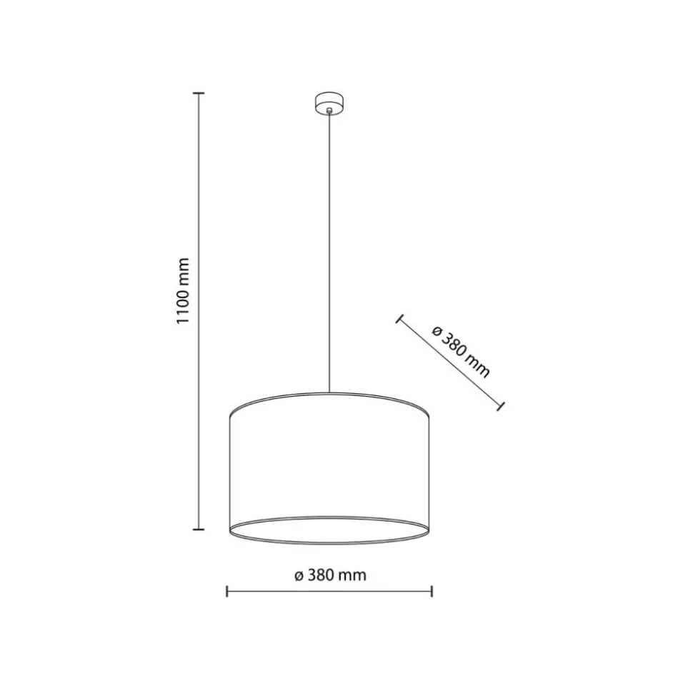 Lampa wisząca VELLUM sabia beżowa 1xE27