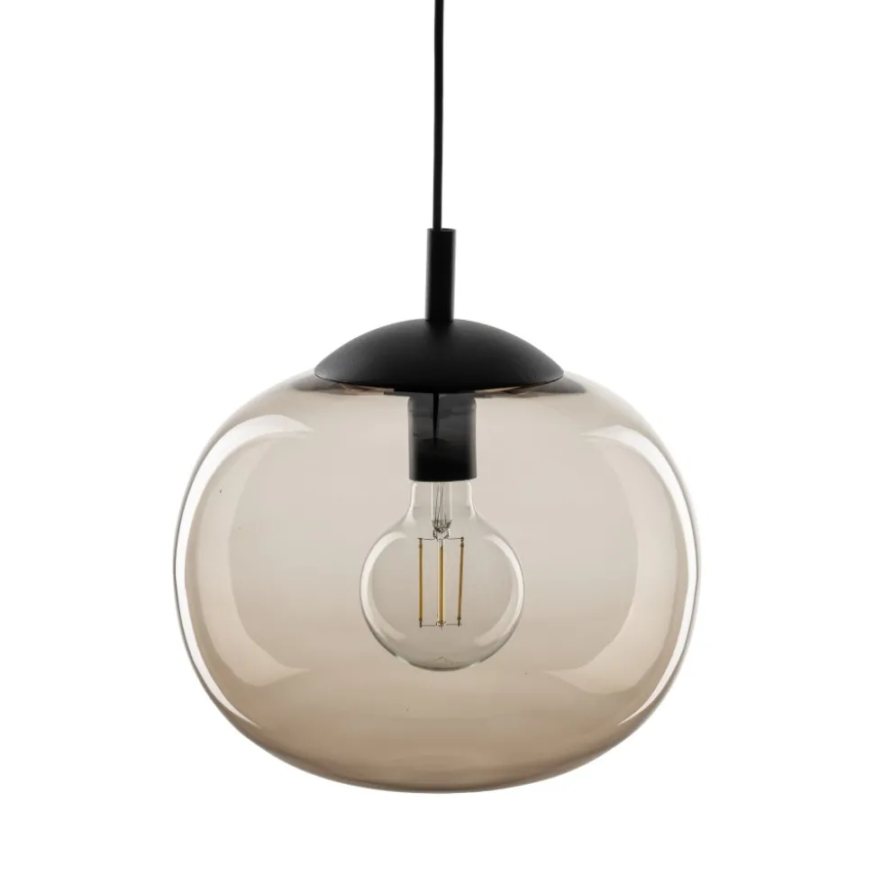 Lampa Wisząca VIBE Czarny Topaz Szklany Klosz 1xE27 30cm