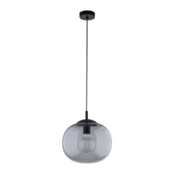 Lampa Wisząca VIBE Czarny Grafit Szklany Klosz 1xE27 30cm