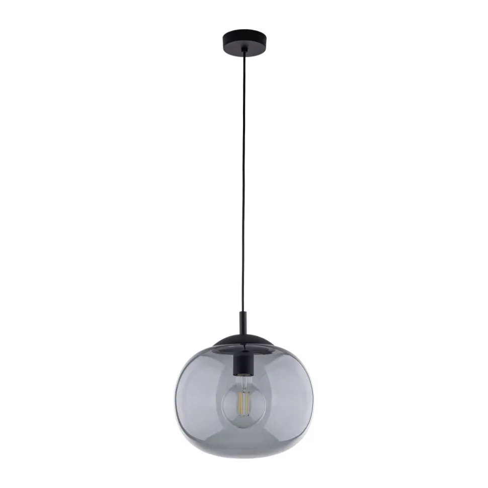 Lampa Wisząca VIBE Czarny Grafit Szklany Klosz 1xE27 30cm