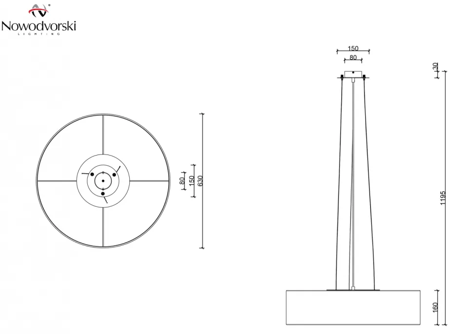 Lampa wisząca VIVIANE biała 3xE27