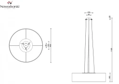 Lampa wisząca VIVIANE szara 3xE27