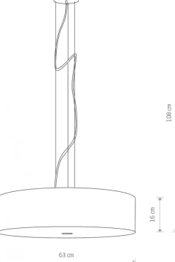 Lampa wisząca VIVIANE szara 3xE27