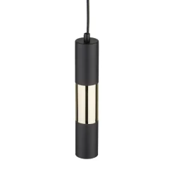 Lampa Wisząca VIVIENE Czarny Złoty 1xGU10