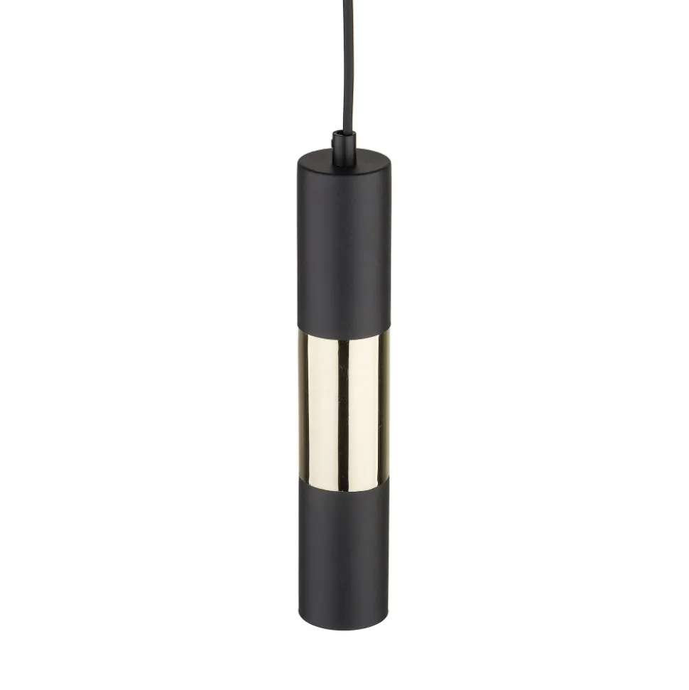 Lampa Wisząca VIVIENE Czarny Złoty 1xGU10