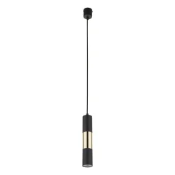 Lampa Wisząca VIVIENE Czarny Złoty 1xGU10