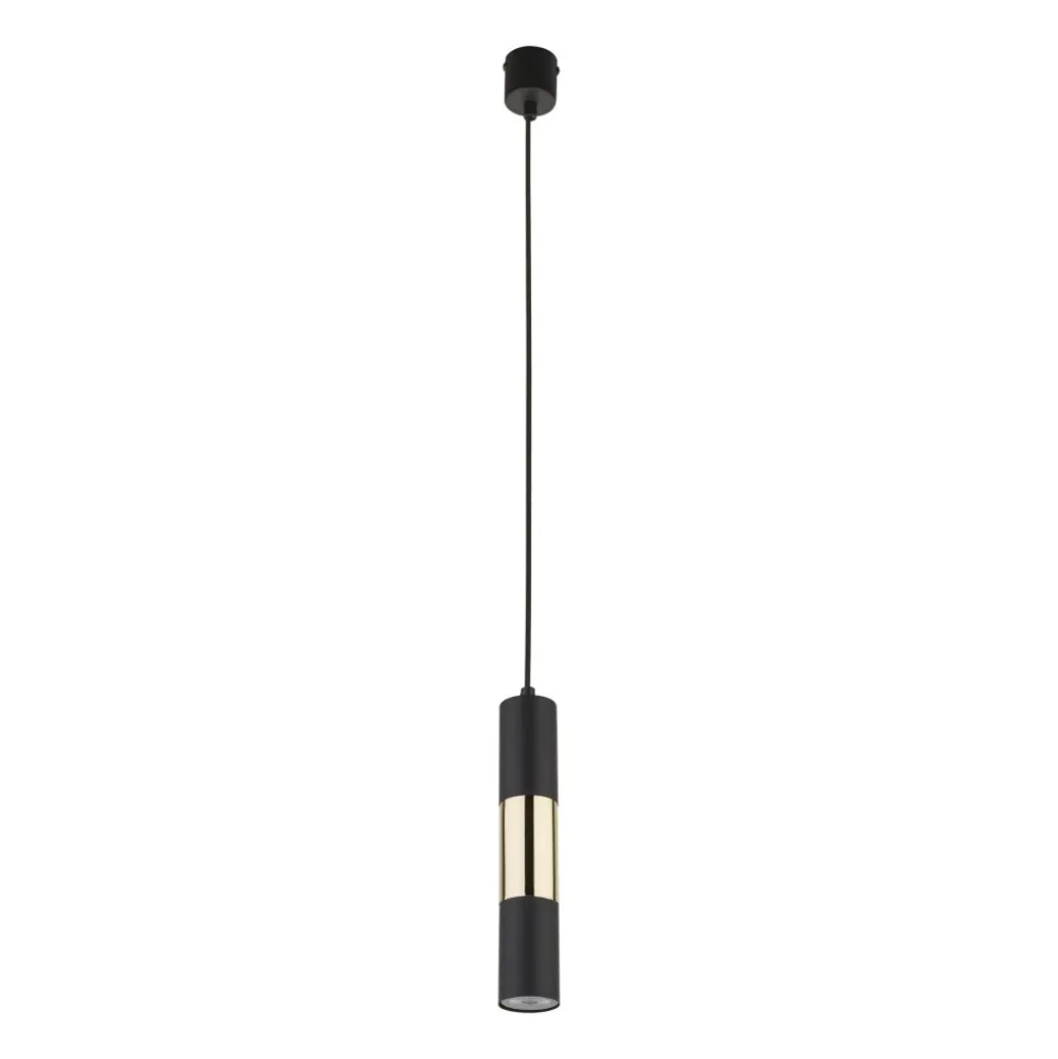Lampa Wisząca VIVIENE Czarny Złoty 1xGU10