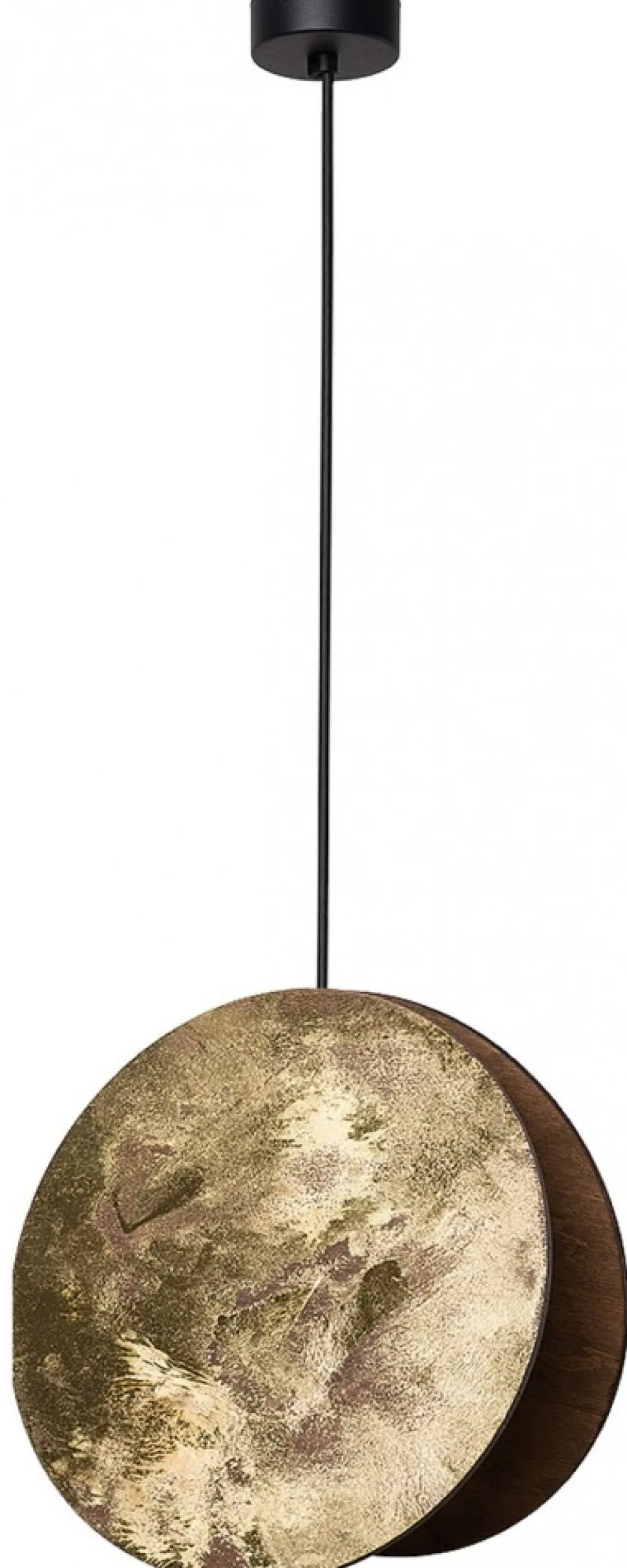 Lampa wisząca WHEEL czarny/złoty