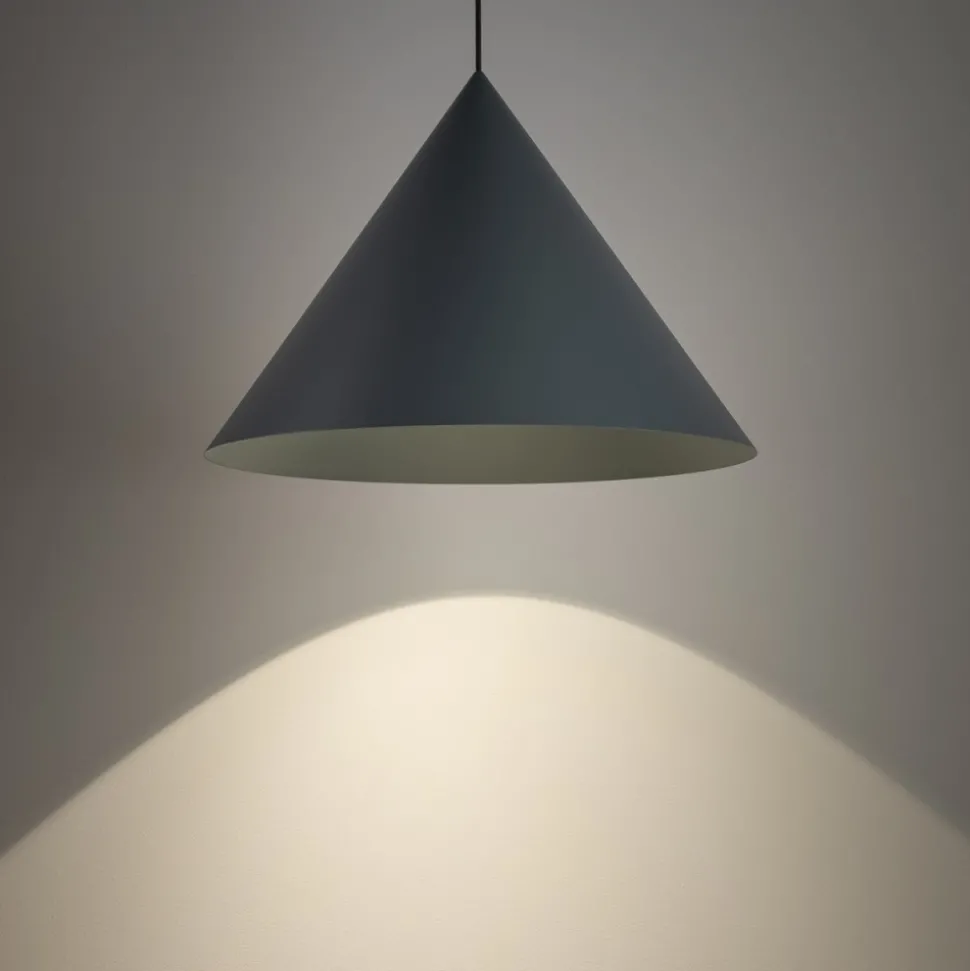 Lampa wisząca ZENITH L szary błękit 1xGU10