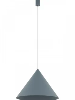 Lampa wisząca ZENITH L szary błękit 1xGU10