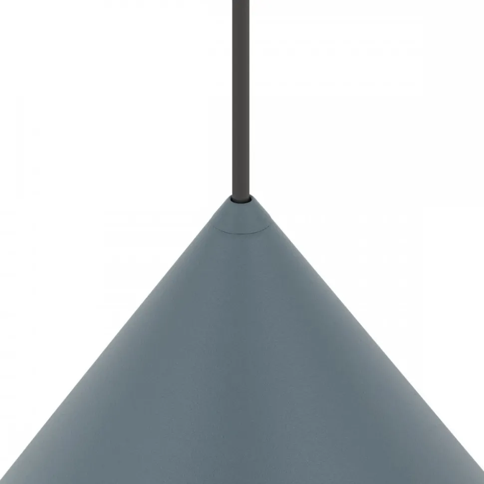 Lampa wisząca ZENITH L szary błękit 1xGU10