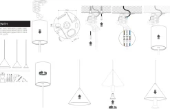 Lampa Wisząca ZENITH M Czarny 1xGU10 ES111 35cm