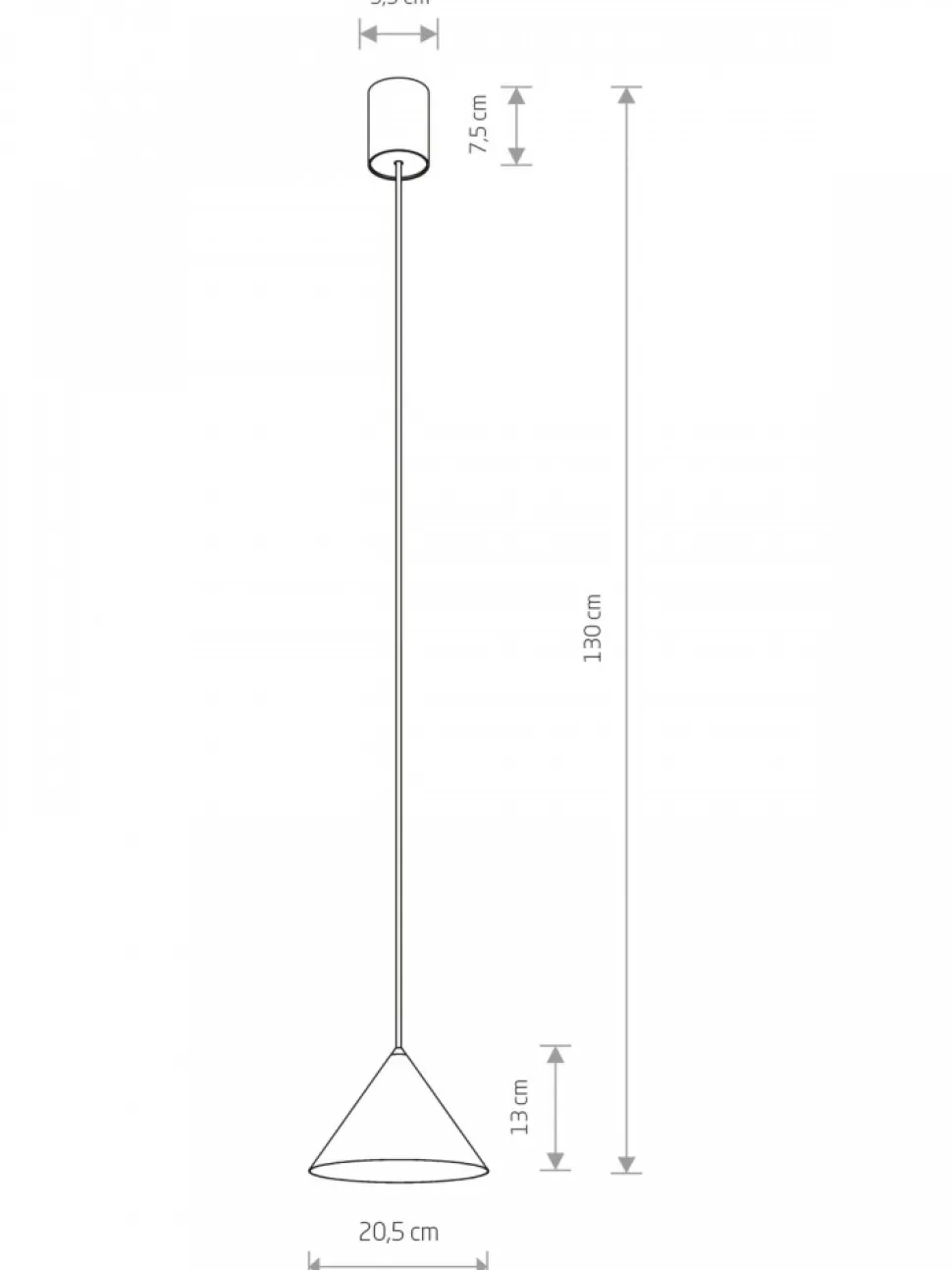 Lampa wisząca ZENITH S szałwiowa 1xGU10