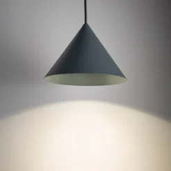 Lampa wisząca ZENITH S szary błękit 1xGU10