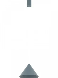 Lampa wisząca ZENITH S szary błękit 1xGU10