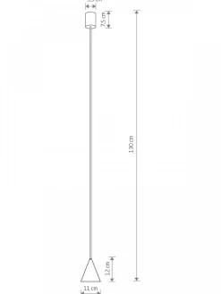 Lampa wisząca ZENITH XS szara 1xGU10