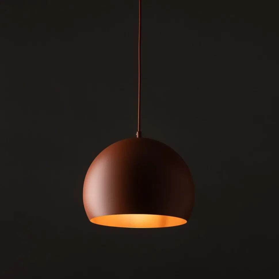 Lampa wisząca ZOE M ceglasta 1xE27