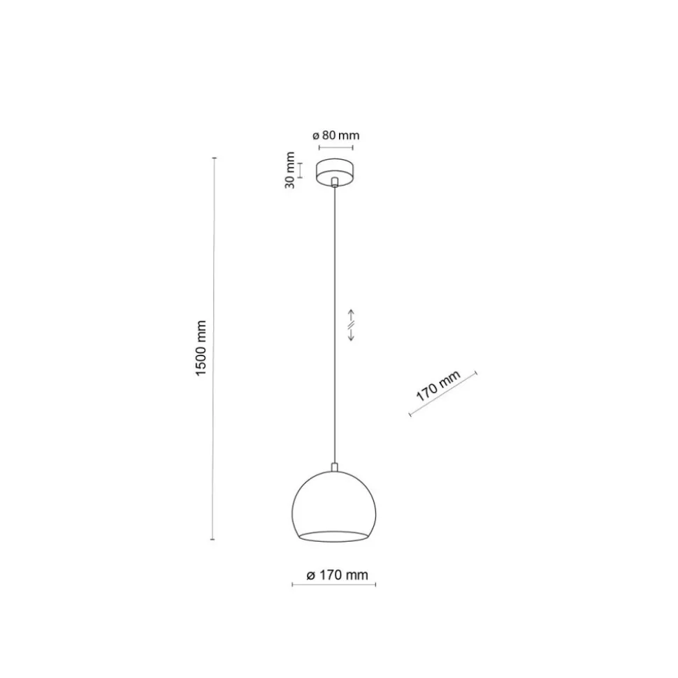 Lampa wisząca ZOE S beżowa 1xE27