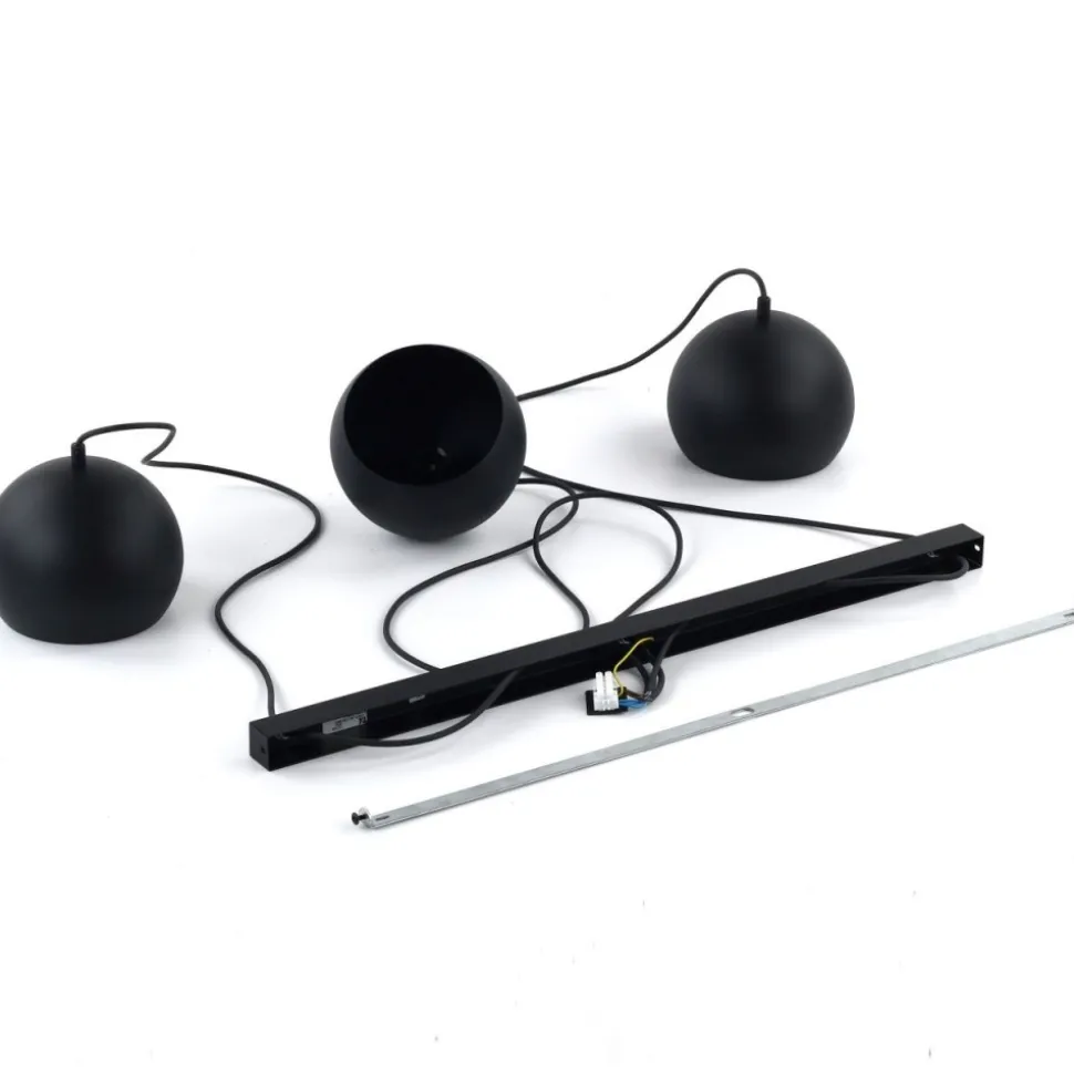 Lampa wisząca ZOE S czarna 3xE27