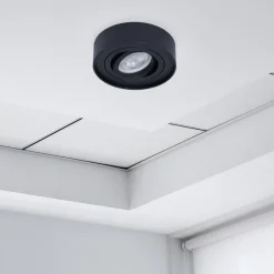 Lampa wpuszczana oczko NUSA round czarna