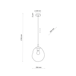 Lampa beżowa LAVA M sabia beżowa 1xE27 * TK Lighting New