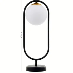 Lampa biurkowa IGON czarna złota 1xE14 * Jupiter New