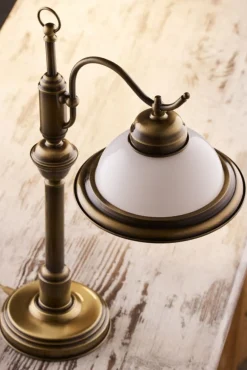 Lampa biurkowa OPAL mosiądz patynowany 1xE27 * Jupiter Clearance
