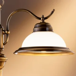 Lampa biurkowa OPAL mosiądz patynowany 1xE27 * Jupiter Clearance