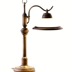 Lampa biurkowa OPAL mosiądz patynowany 1xE27 * Jupiter Clearance