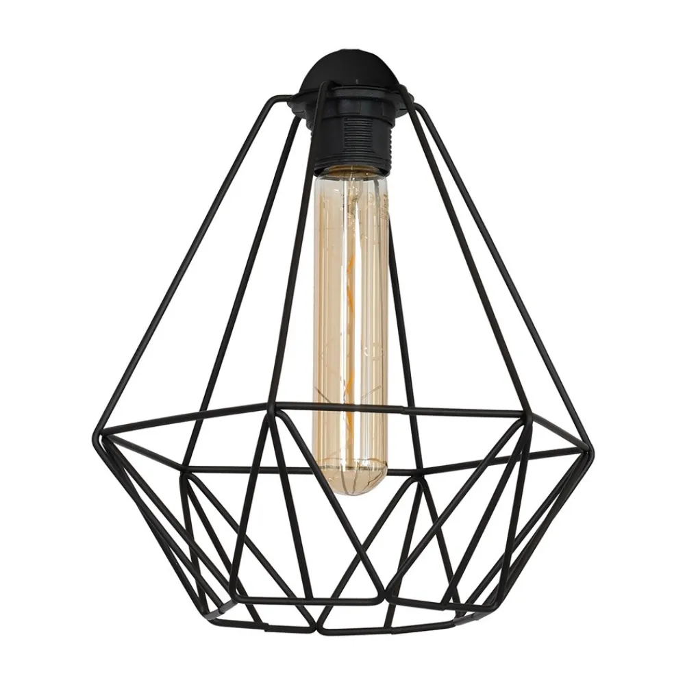 Lampa druciak kinkiet czarny 38 cm LOFT * Luminex Clearance