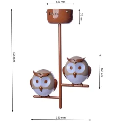 Lampa dziecięca OWL 2xG9 * Eko-light New