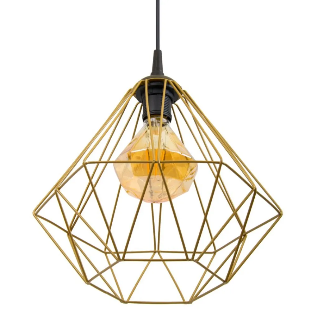 Lampa geometryczna Diamond złota 25 cm * HowHomely Discount