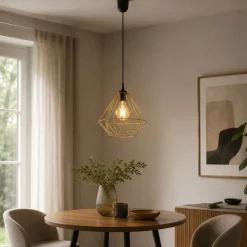 Lampa geometryczna Diamond złota 25 cm * HowHomely Discount