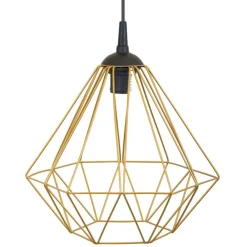 Lampa geometryczna Diamond złota 25 cm * HowHomely Discount