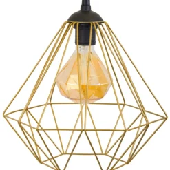 Lampa geometryczna Diamond złota 25 cm * HowHomely Discount