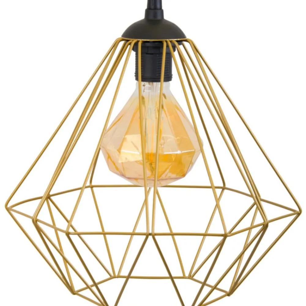 Lampa geometryczna Diamond złota 25 cm * HowHomely Discount