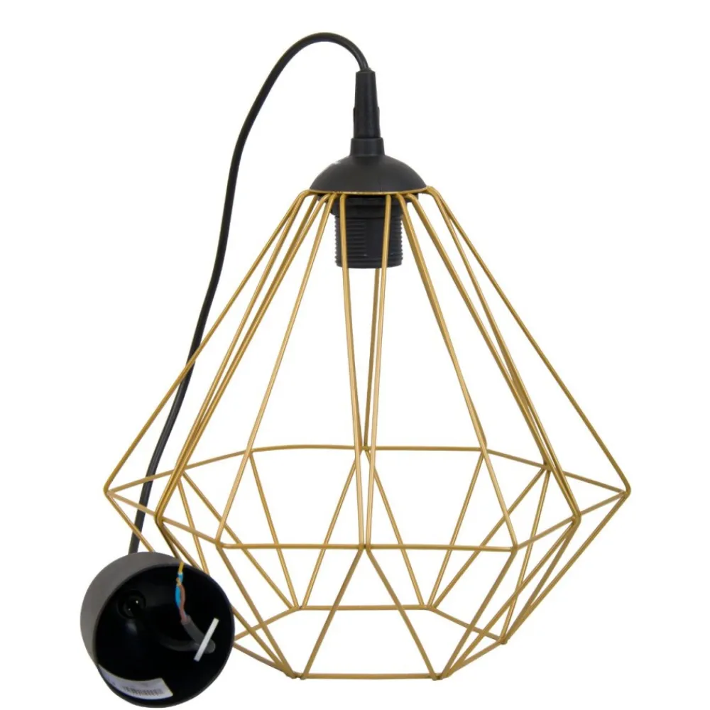 Lampa geometryczna Diamond złota 25 cm * HowHomely Discount