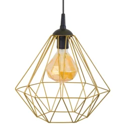 Lampa geometryczna Diamond złota 25 cm * HowHomely Discount