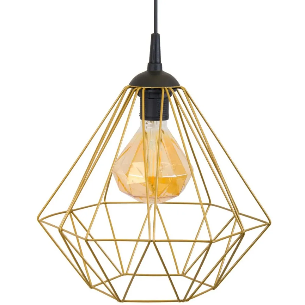 Lampa geometryczna Diamond złota 25 cm * HowHomely Discount