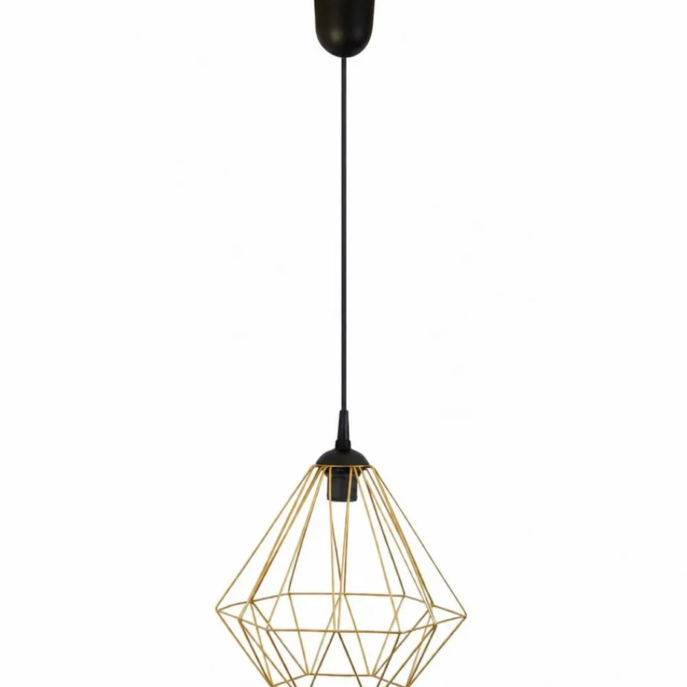 Lampa geometryczna Diamond złota 25 cm * HowHomely Discount